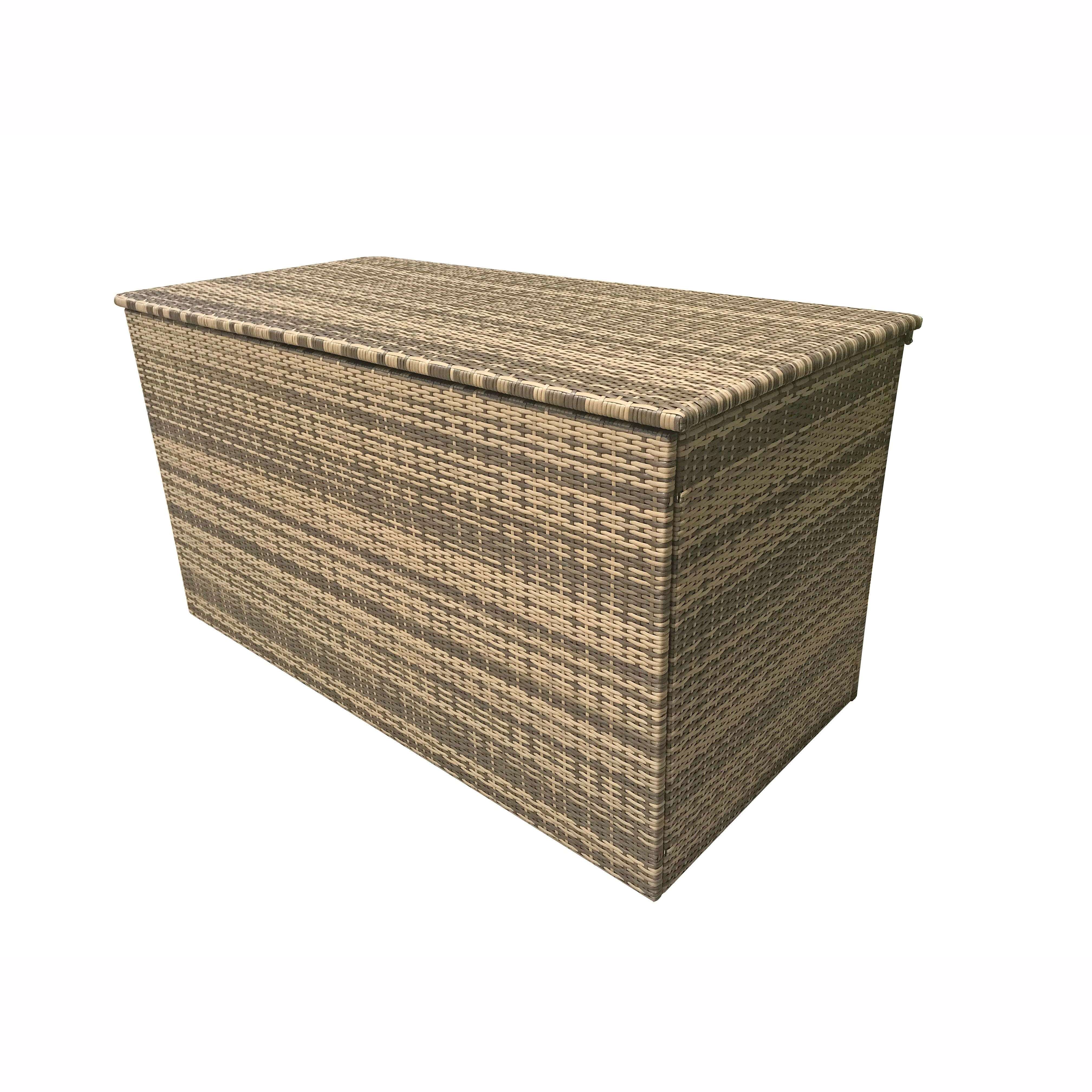 Exceptional Garden:Signature Weave Cushion Box - Large Flat Brown Weave