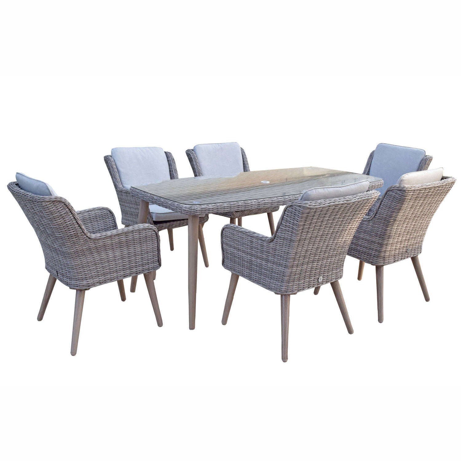 Exceptional Garden:Signature Weave Danielle 6-Seater Dining Set