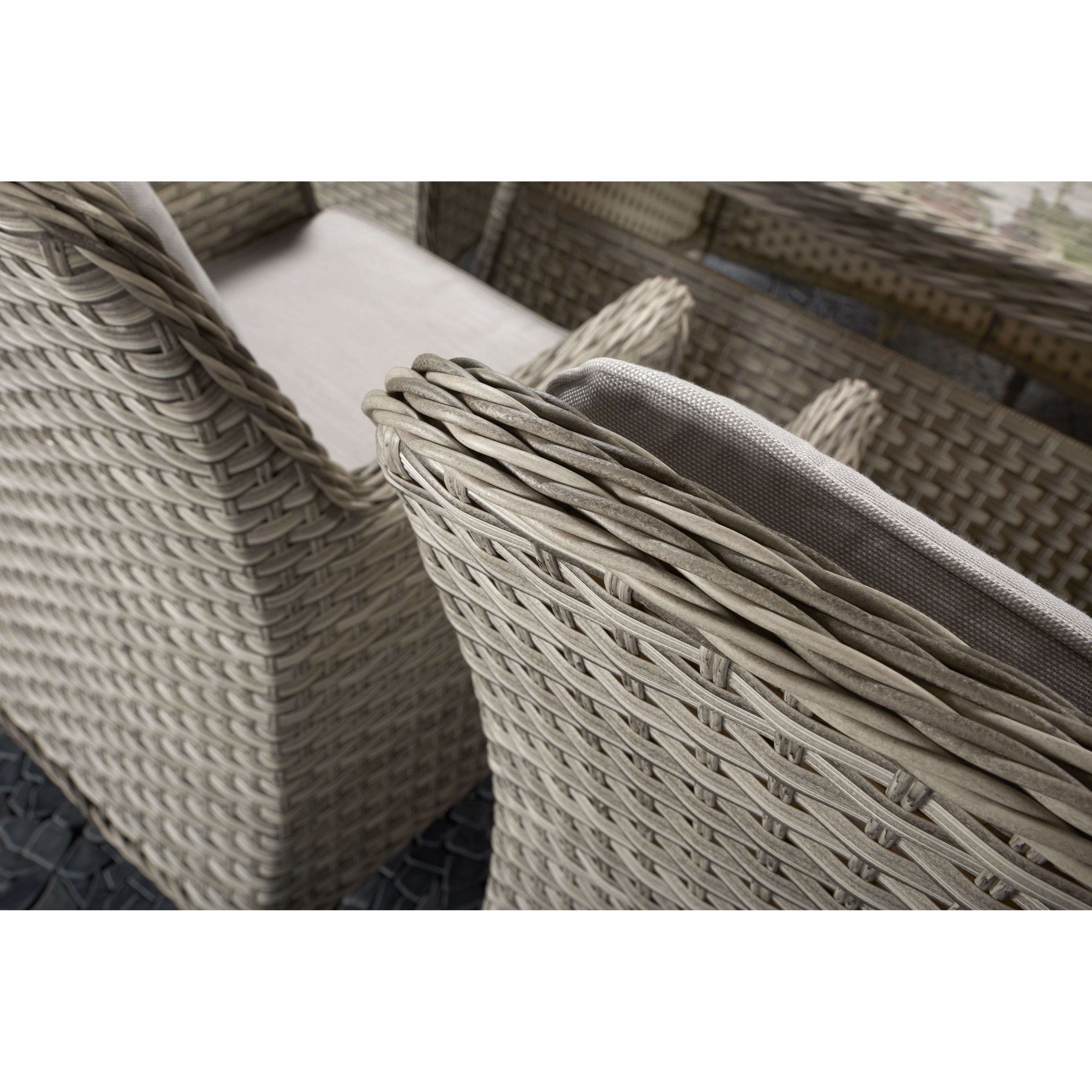 Exceptional Garden:Signature Weave Edwina Dining Set - 3 Wicker Special Grey
