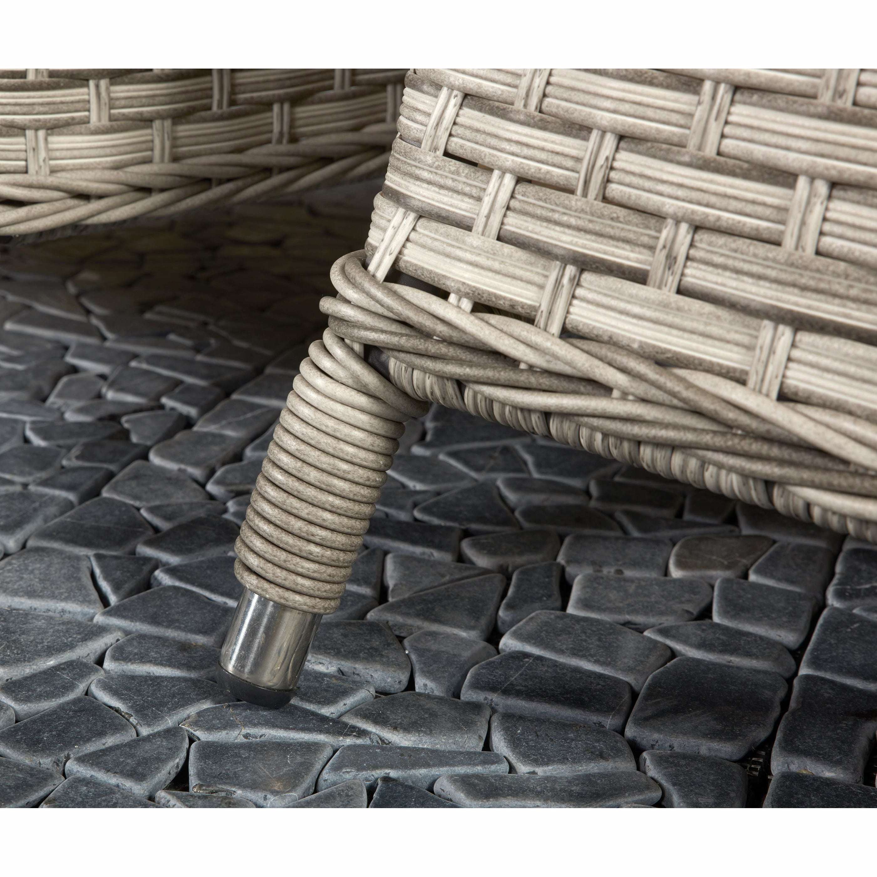 Exceptional Garden:Signature Weave Edwina Dining Set - 3 Wicker Special Grey