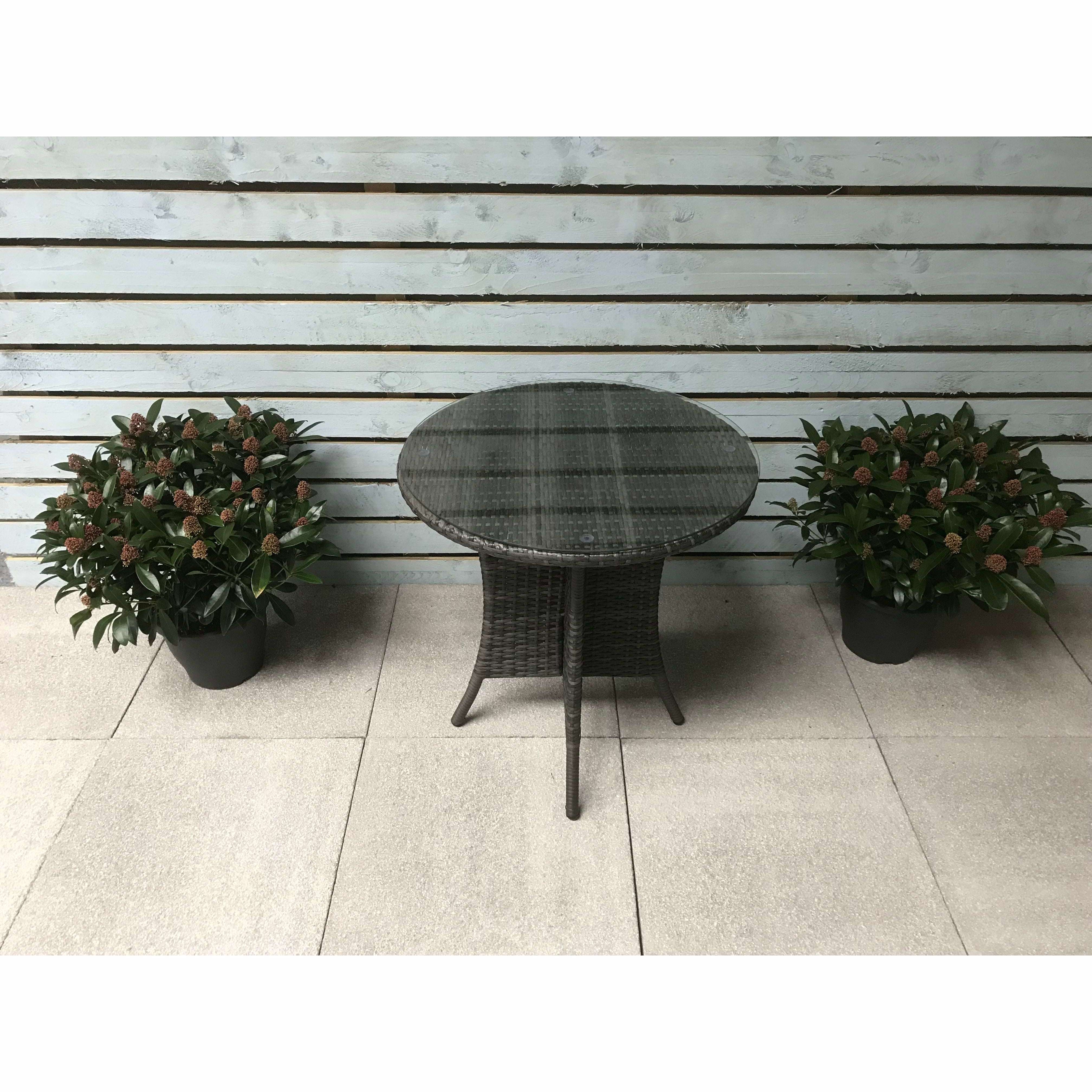 Exceptional Garden:Signature Weave Emily 70cm Bistro Table