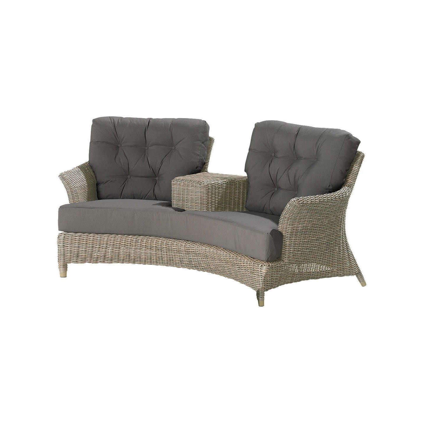 Exceptional Garden:4 Seasons Outdoor Valentine Loveseat with 4 cushions
