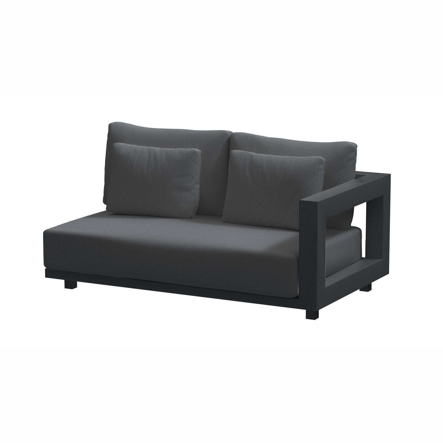 Exceptional Garden:4 Seasons Outdoor Metropolitan Corner Set with Metropolitan Coffee Table