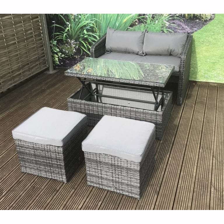 Signature Weave Gemma Rattan Sofa Set in Grey or Brown:Signature Weave,Exceptional Garden