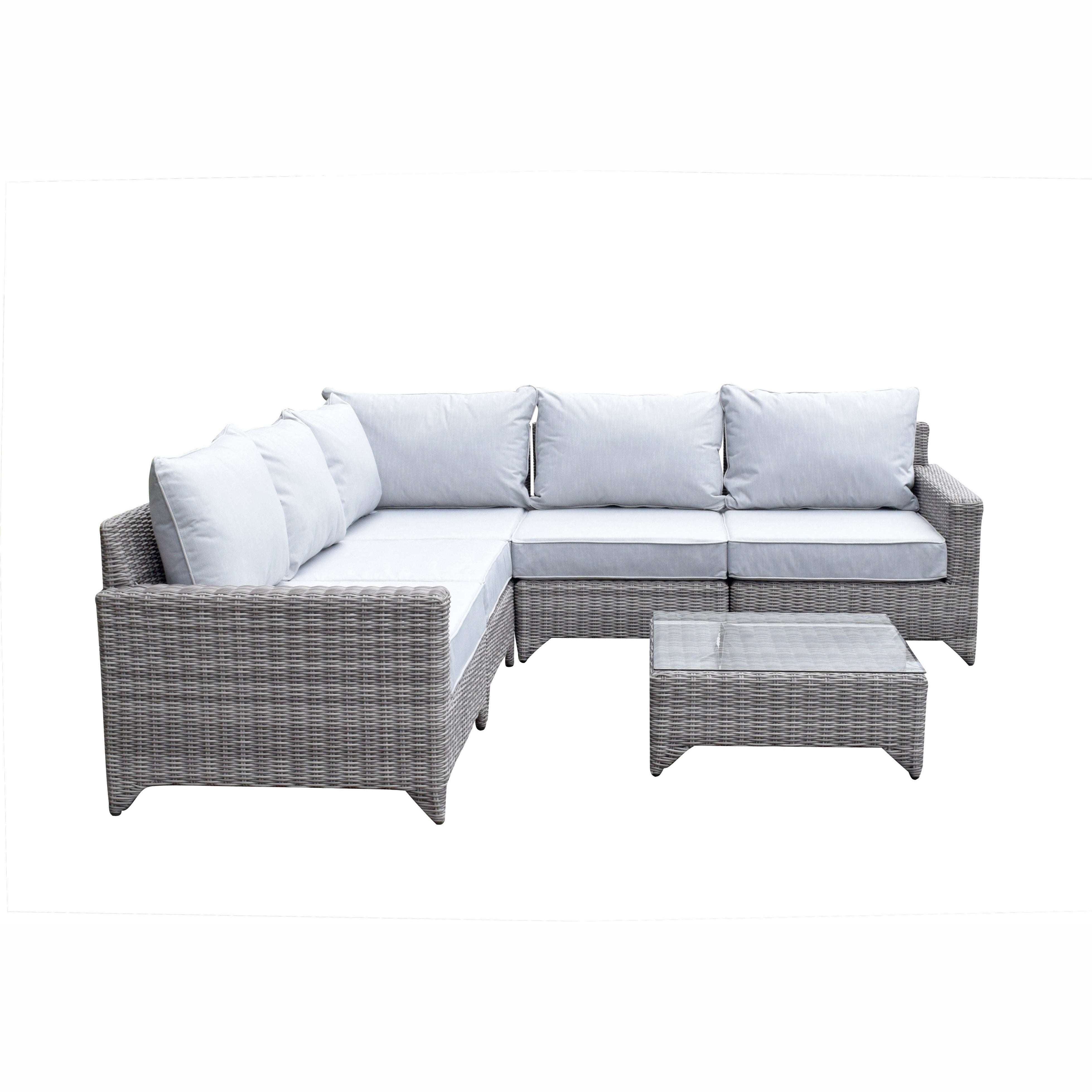Exceptional Garden:Signature Weave Helena Modular Corner Sofa Set