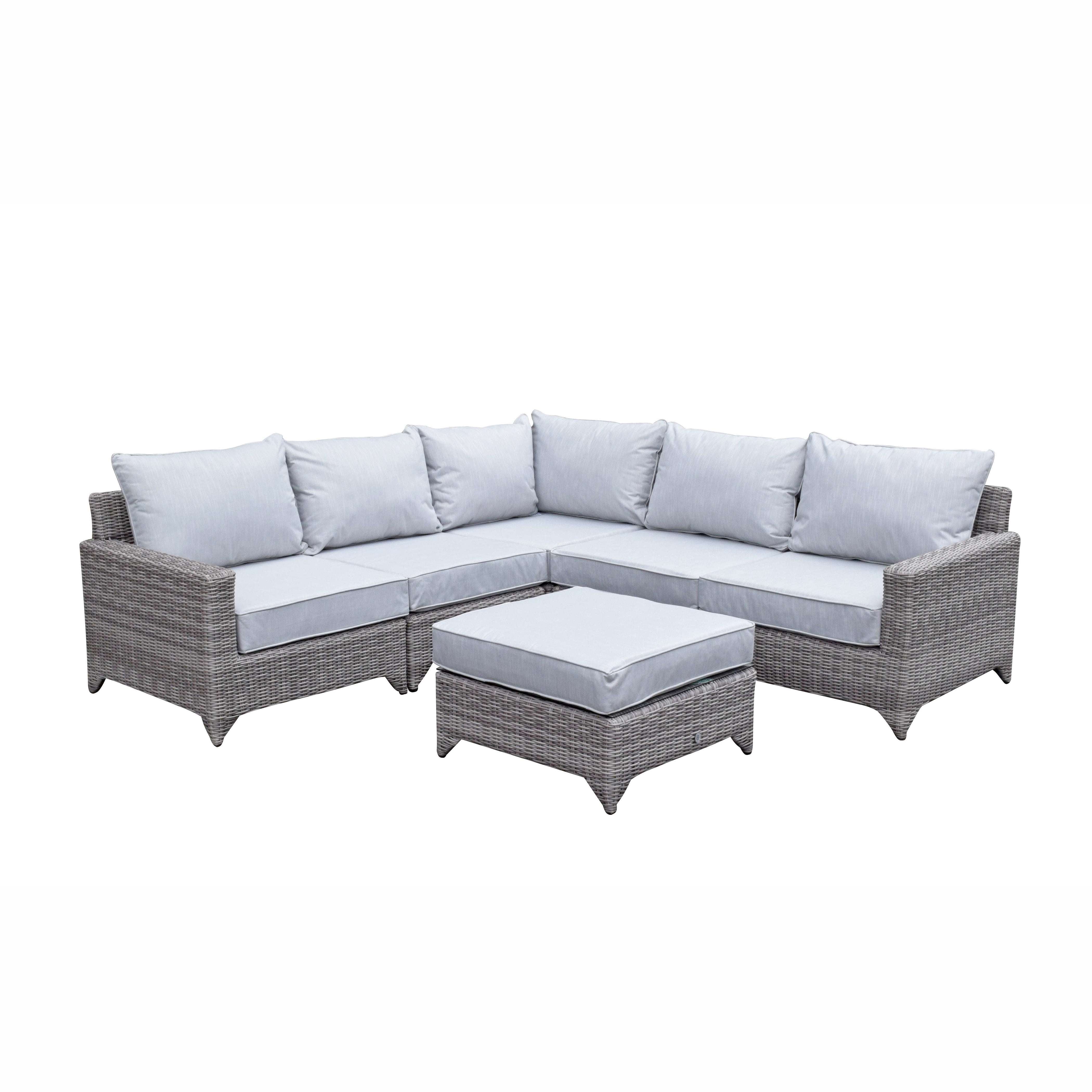 Exceptional Garden:Signature Weave Helena Modular Corner Sofa Set