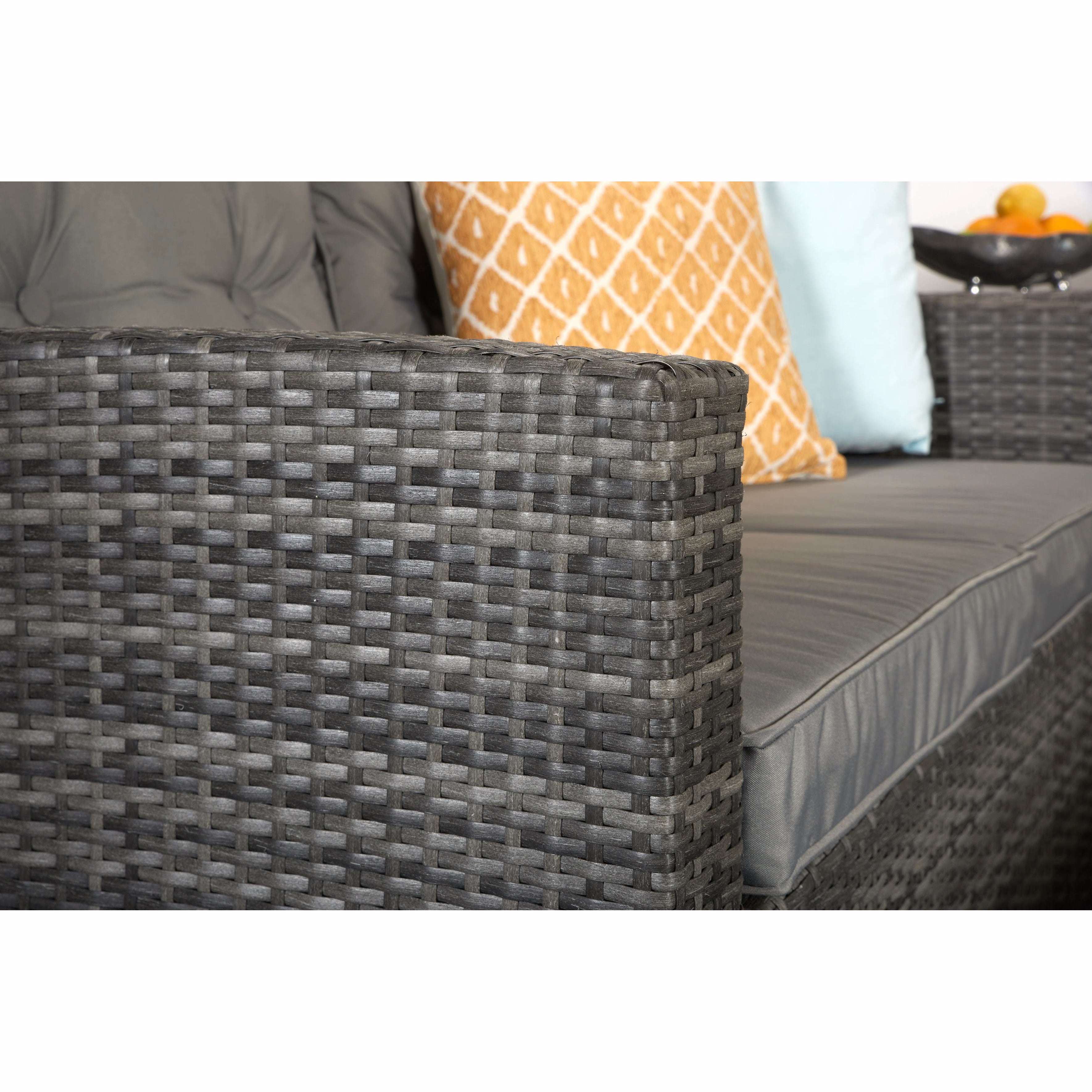 Exceptional Garden:Signature Weave Holly Sofa Set - Grey