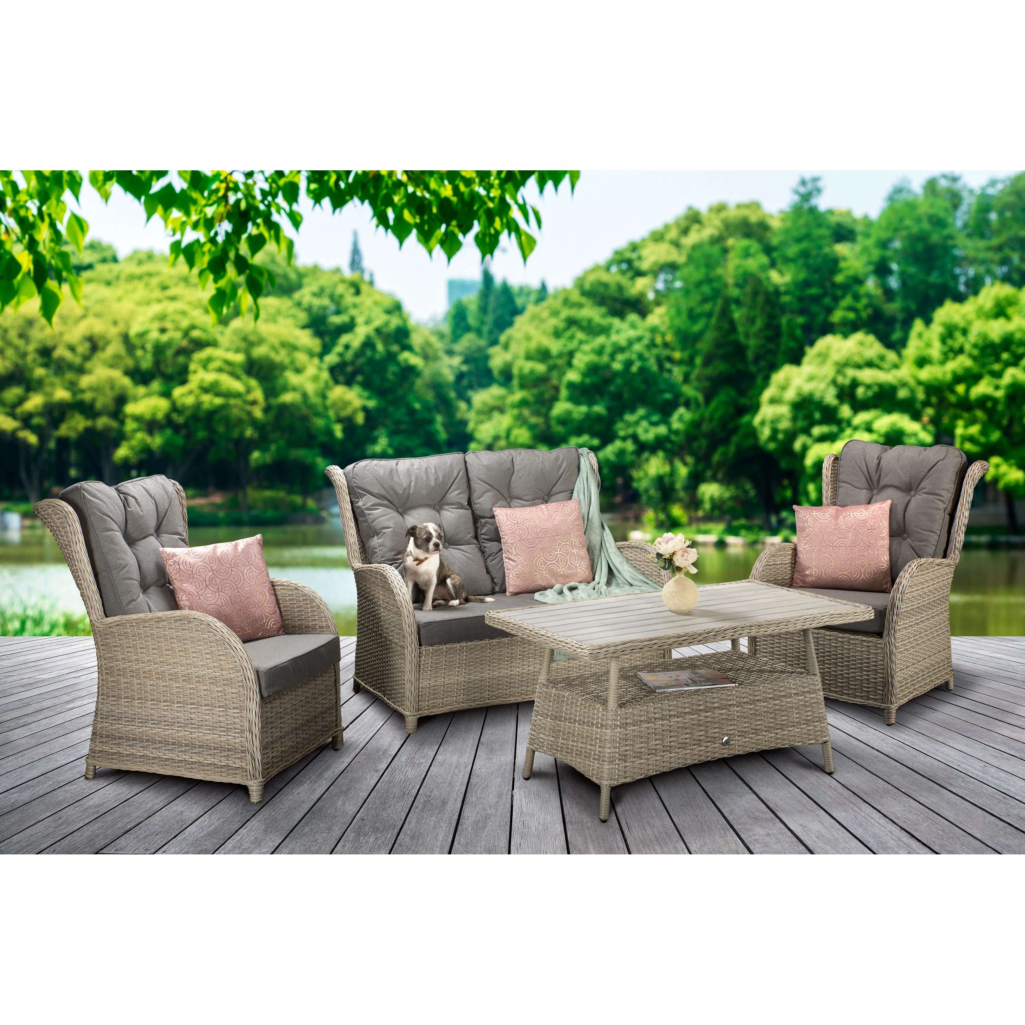 Exceptional Garden:Signature Weave Meghan 4-Seater Sofa Set