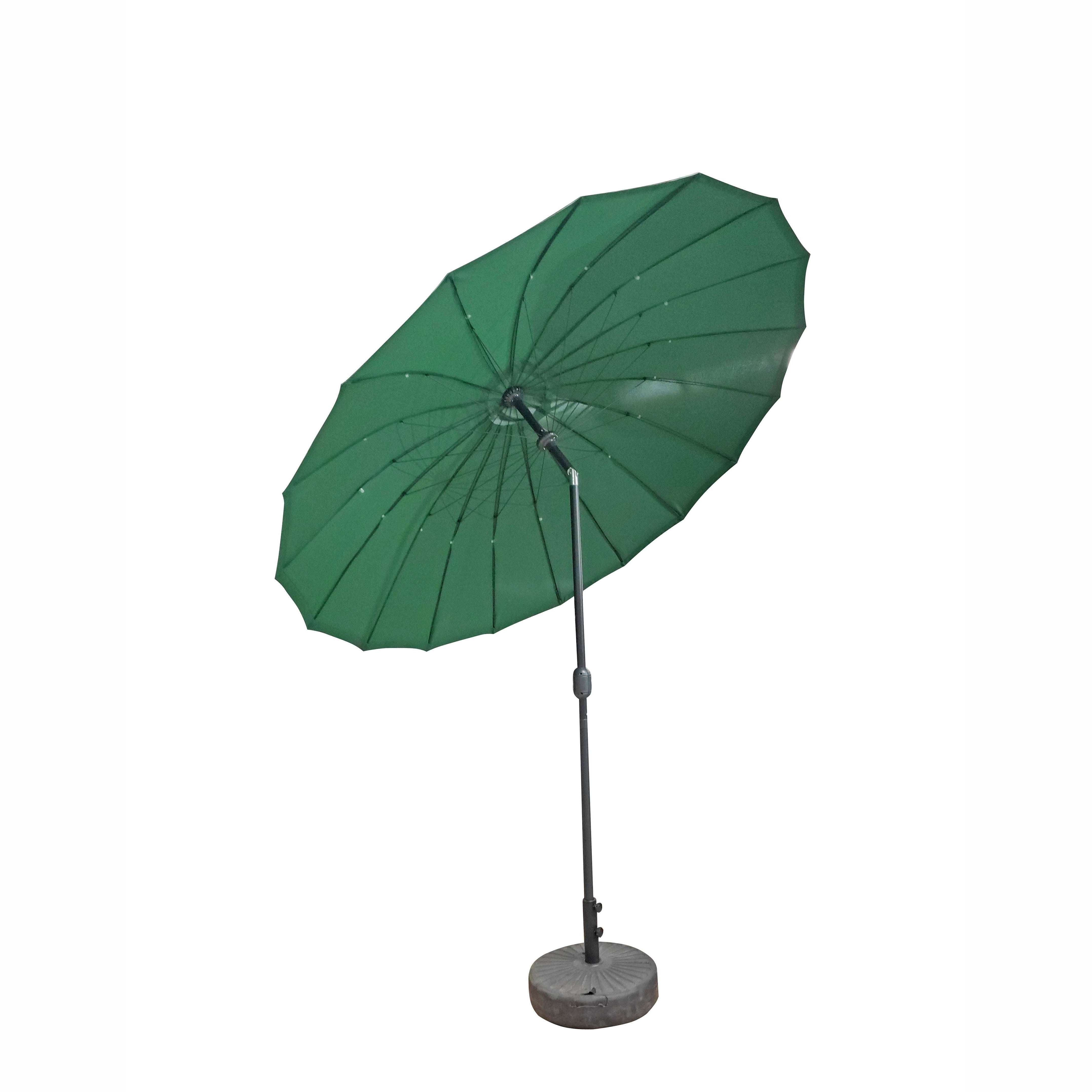 Exceptional Garden:Signature Weave 2.7m Shanghai Parasol - Green