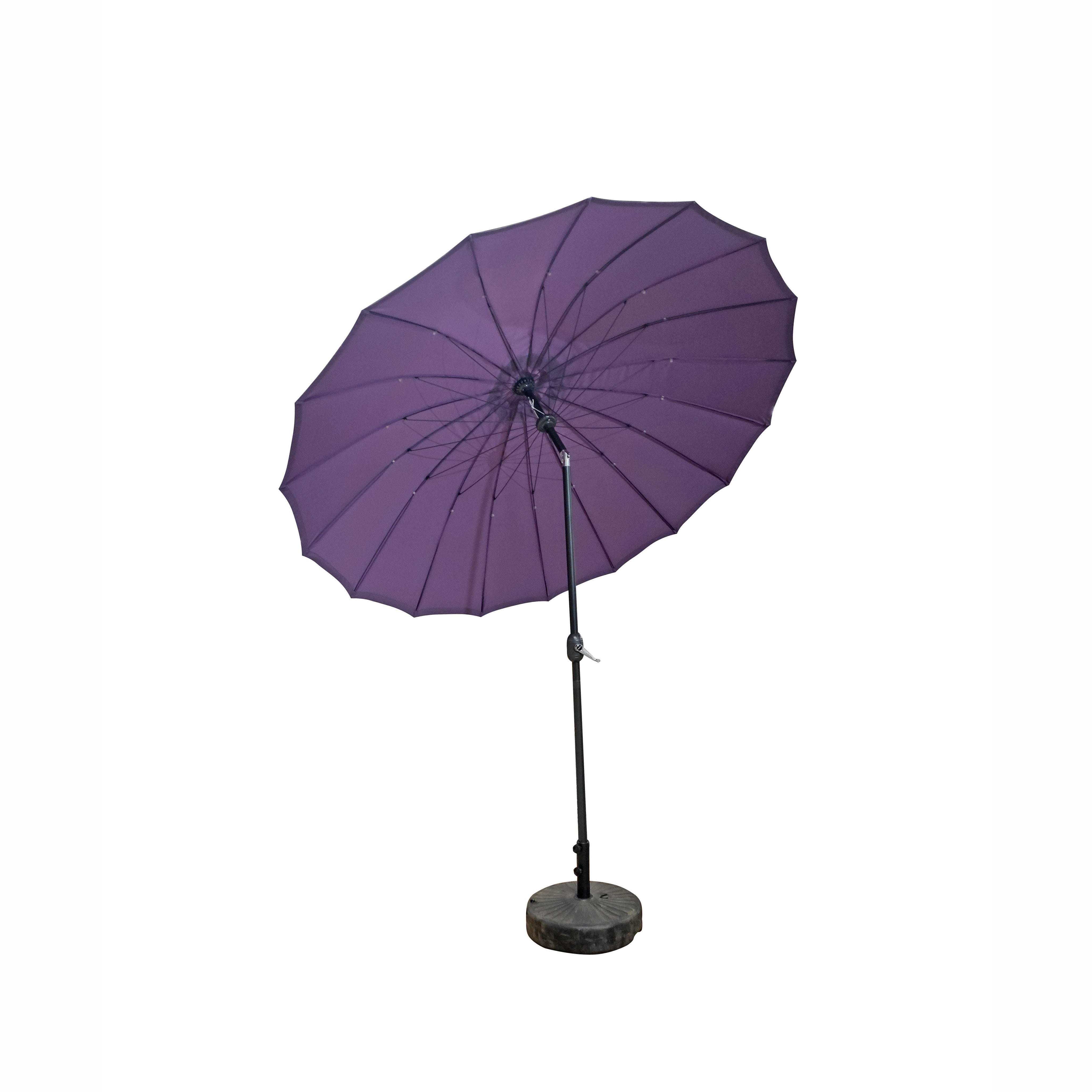Exceptional Garden:Signature Weave 2.7m Shanghai Parasol - Purple
