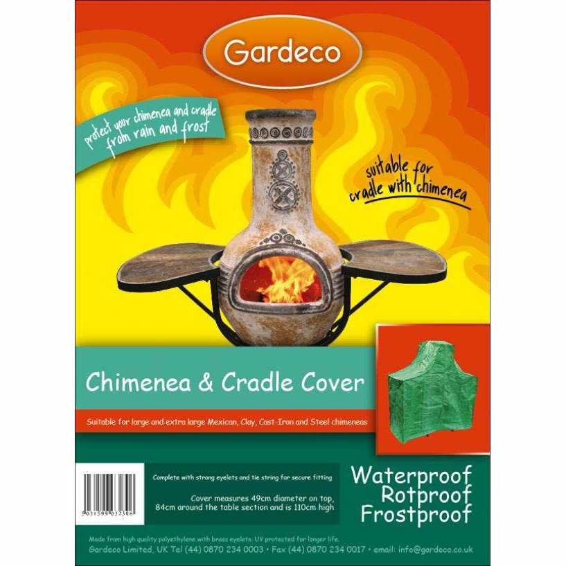 Exceptional Garden:Gardeco Chimenea cover for Cradle with Large Chimenea