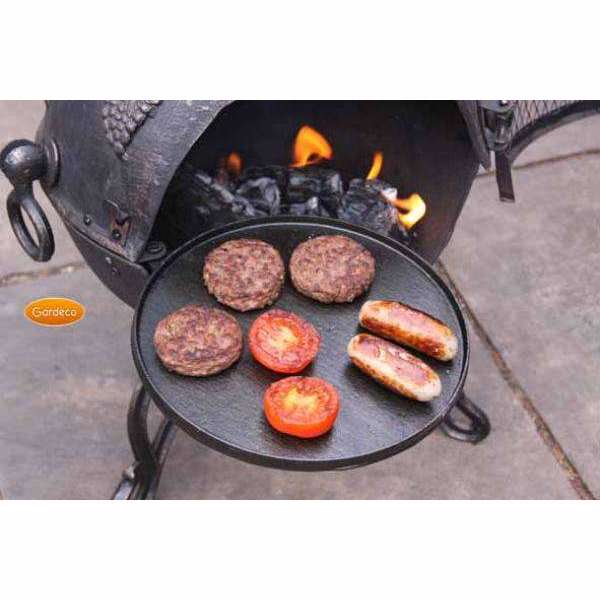 Exceptional Garden:Gardeco Swivelling Cast Iron Hotplate and Frying Pan