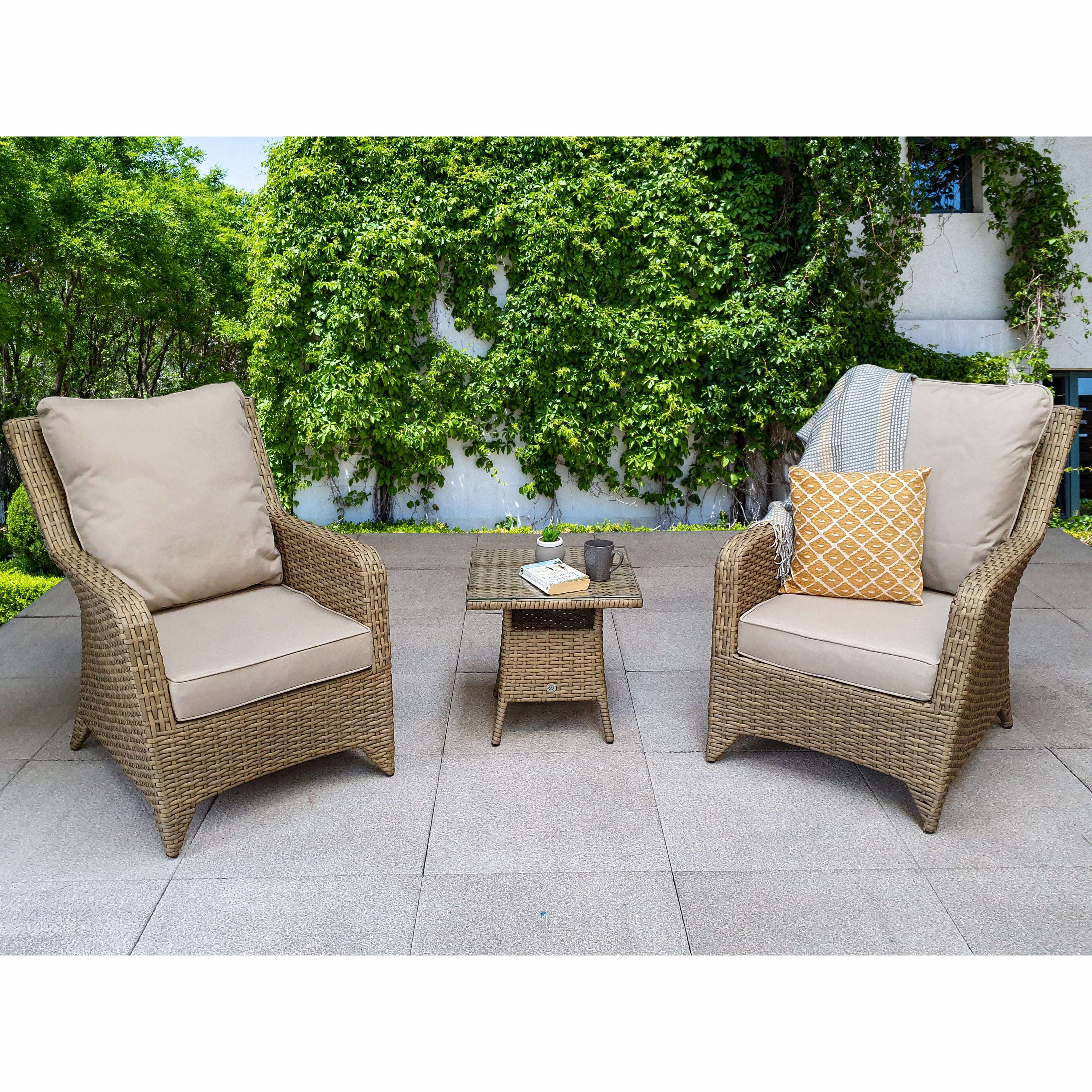 Exceptional Garden:Signature Weave Sarah Lounge Set - Nature