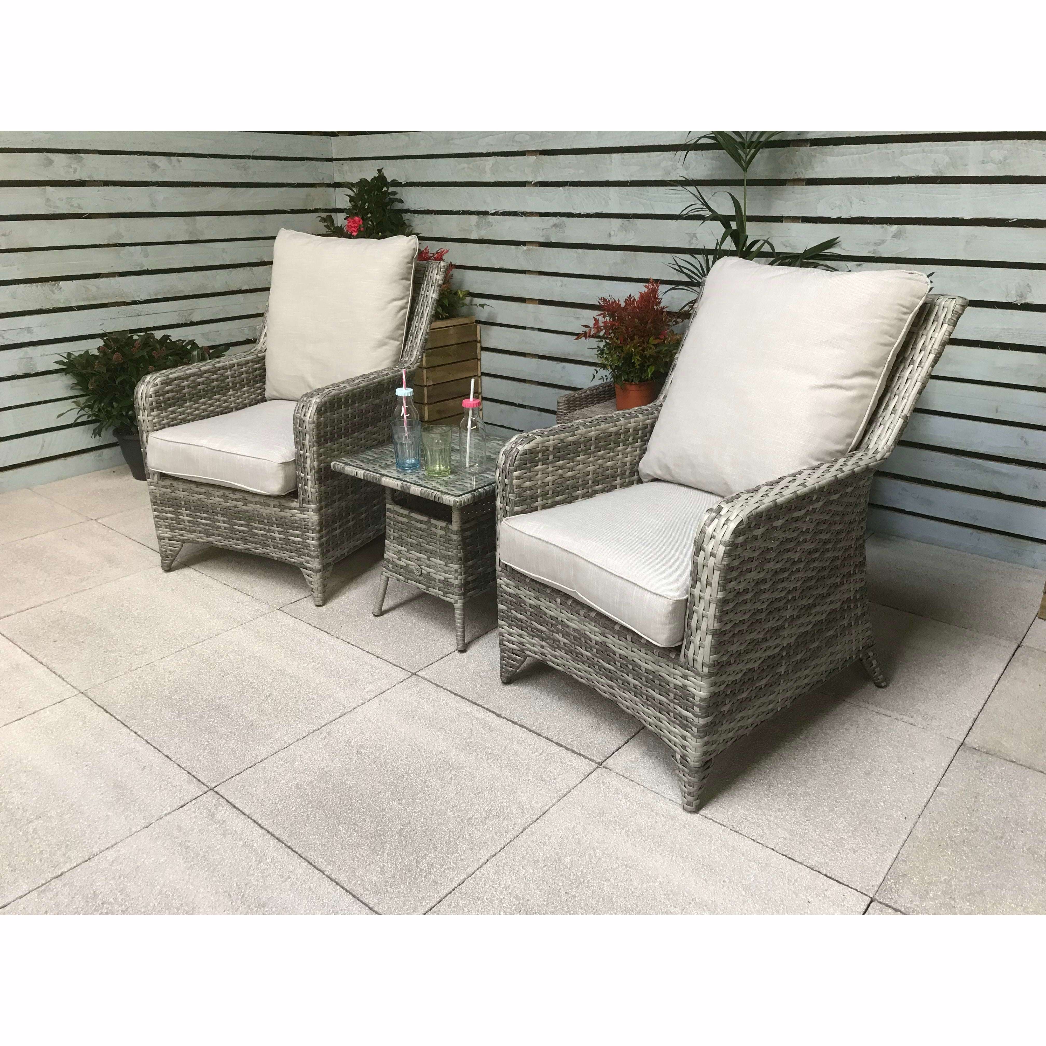 Exceptional Garden:Signature Weave Sarah Lounge Set - Grey