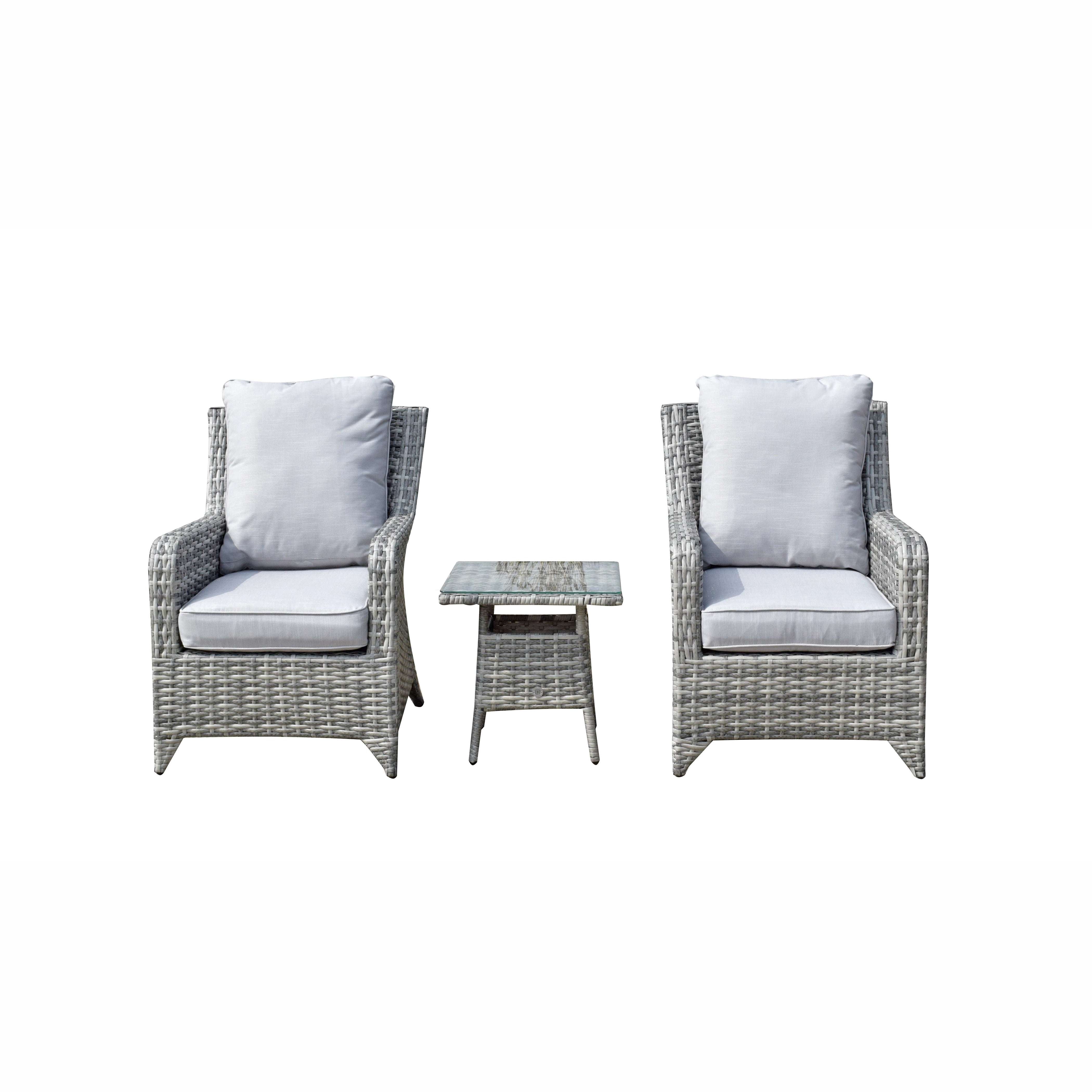 Exceptional Garden:Signature Weave Sarah Lounge Set - Grey