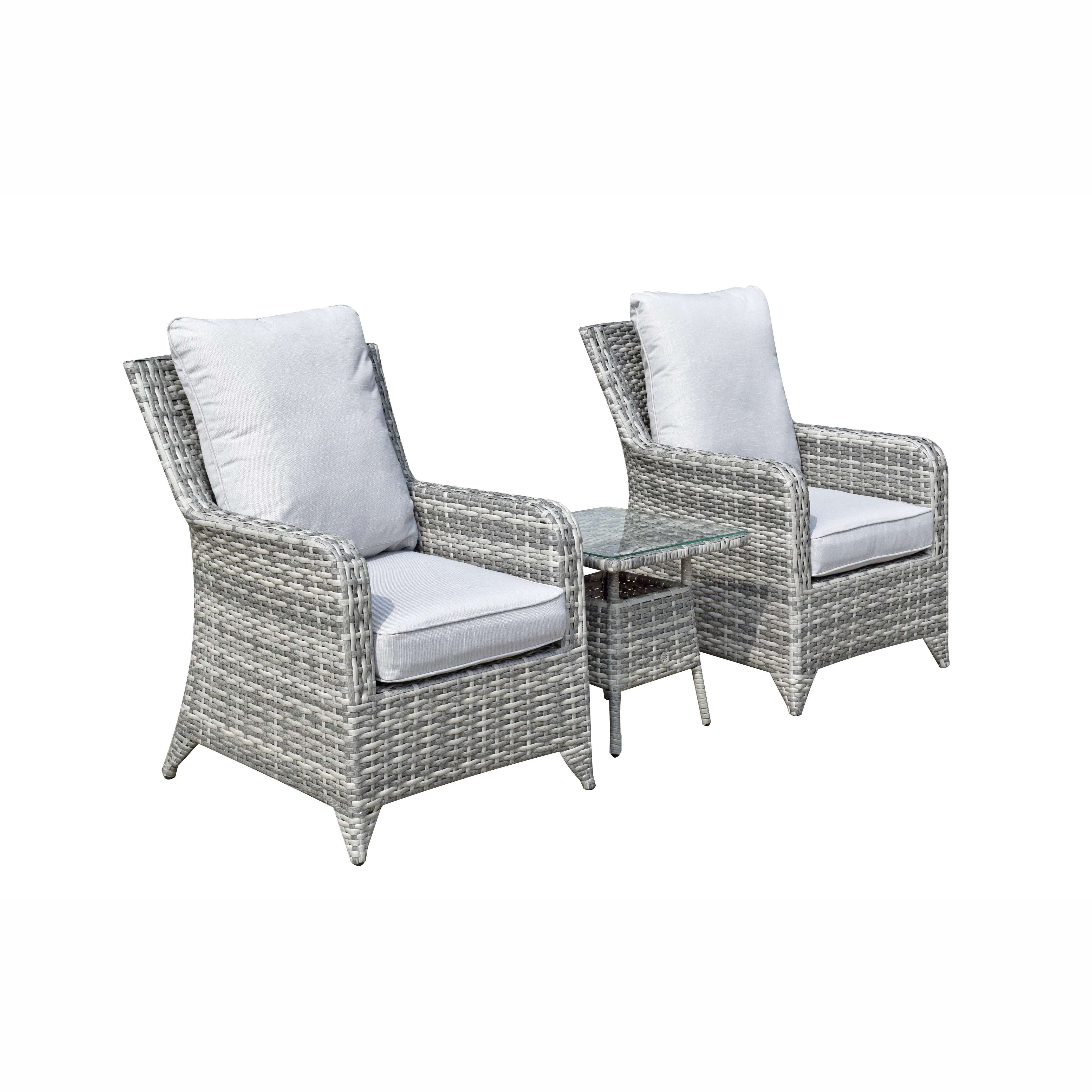Exceptional Garden:Signature Weave Sarah Lounge Set - Grey