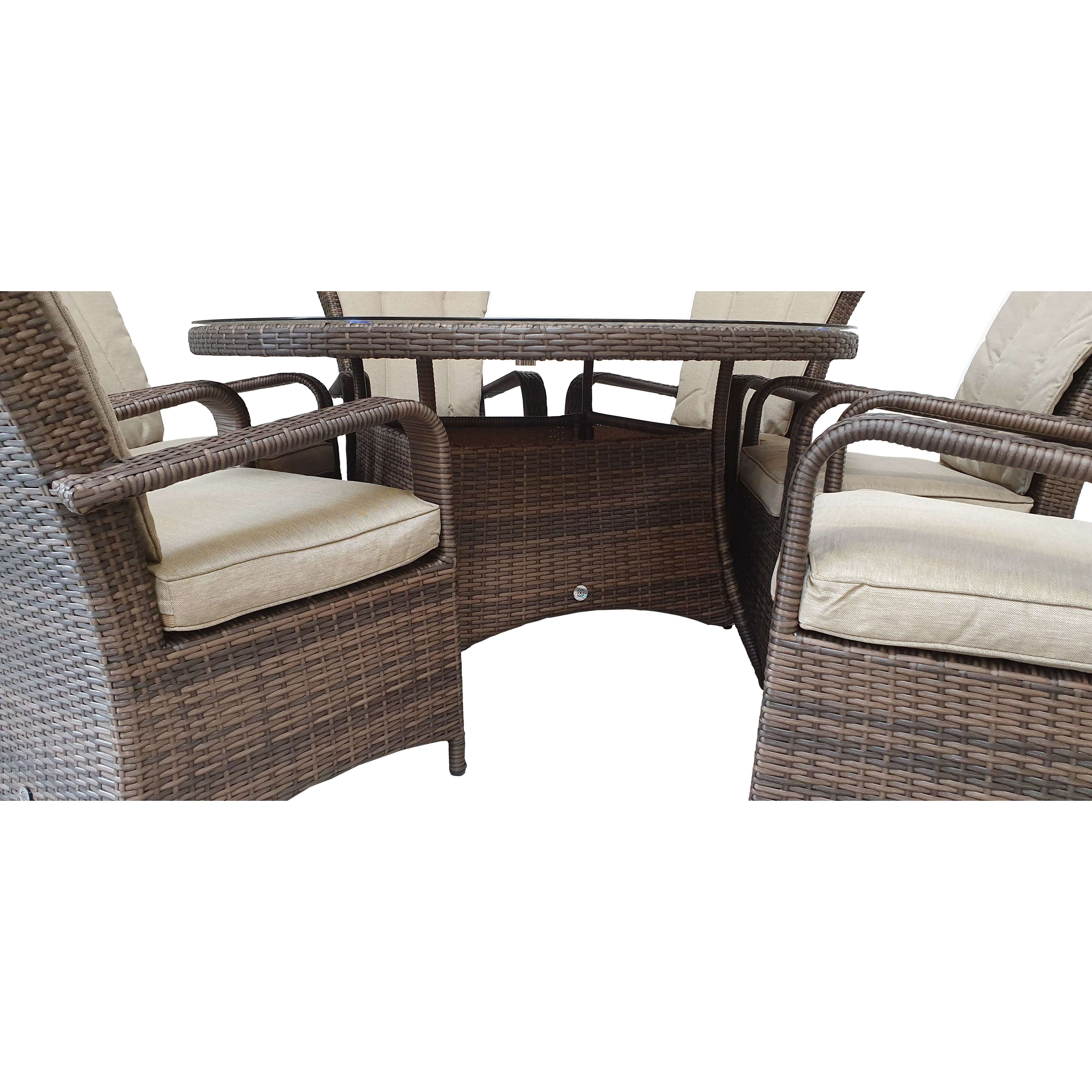 Exceptional Garden:Signature Weave Florence 6-Seater Round Dining Set